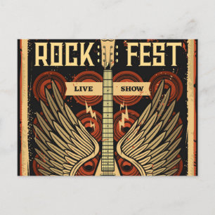 Carte Postale Fête du rock