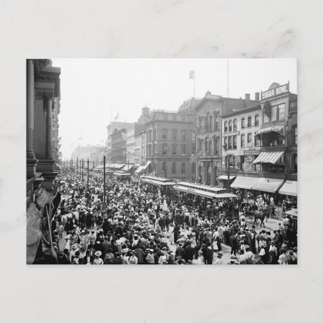 Carte Postale Fête du Travail, Buffalo, New York : 1900 (Devant)