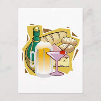 Carte Postale fête du vin de pain