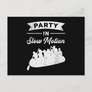 Carte Postale Fête En Mouvement Lent Canoë Bateau Bateau Bateau