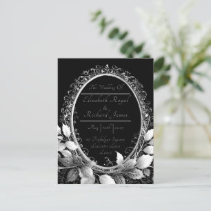 Carte Postale Fête intemporelle des mariages à cravate noire