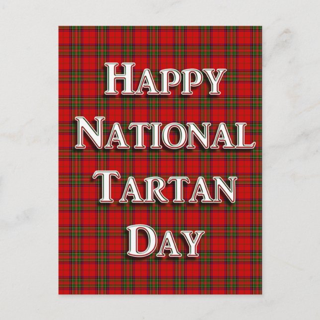 Carte Postale Fête nationale du Tartan (Devant)