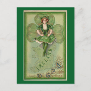 Carte Postale Fête vintage de la St. Patrick