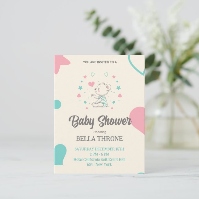 Carte Postale Fêter l'arrivée de votre petit miracle ! (Debout devant)