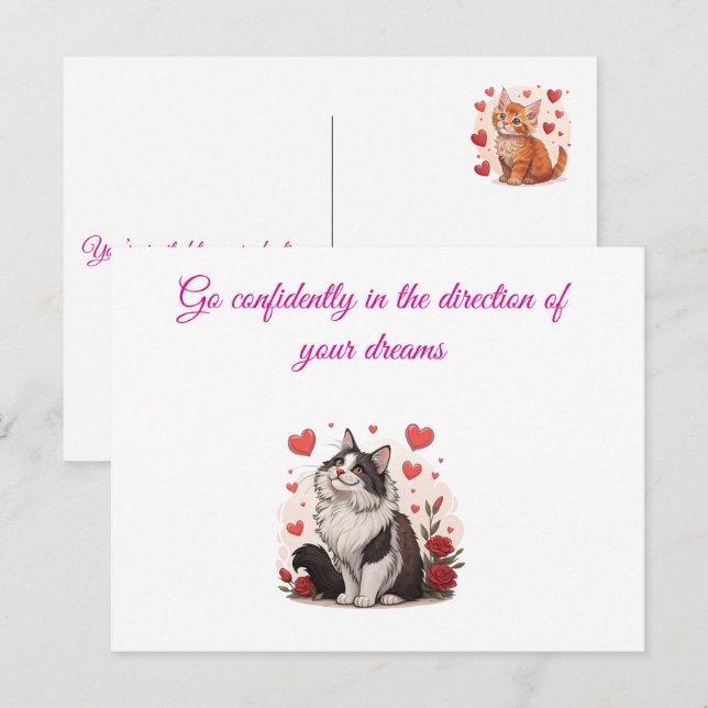 Carte Postale Fêtons la réalisation extraordinaire de (Devant / Derrière)