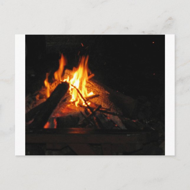 Carte Postale Feu (Devant)
