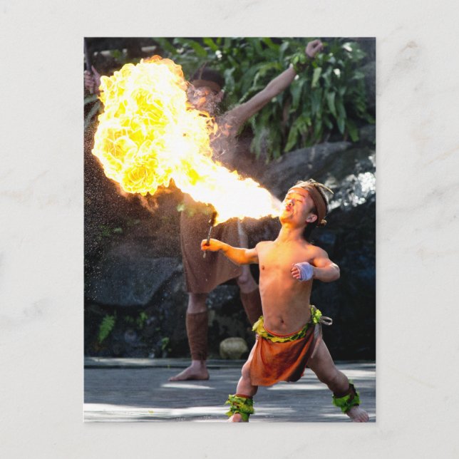 Carte Postale Feu (Devant)