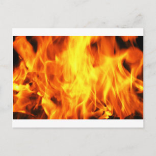 Carte Postale Feu brûlant