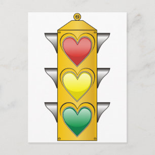 Carte Postale Feu d'amour du trafic