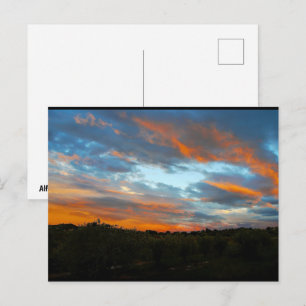 Carte Postale Feu dans le ciel