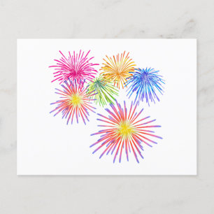 Carte Postale Feu d'artifice Fête de la Grande Partie Rackers
