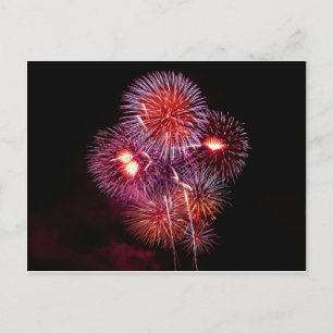 Carte Postale Feu d'artifice patriotique du 4 juillet