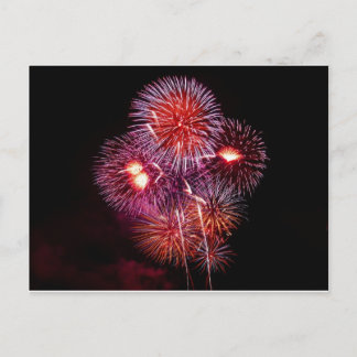 Carte Postale Feu d'artifice patriotique du 4 juillet