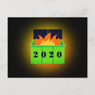 Carte Postale Feu de benne personnalisable 2020