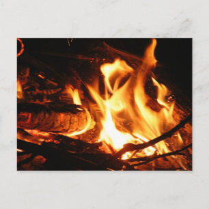 Carte Postale Feu de camp
