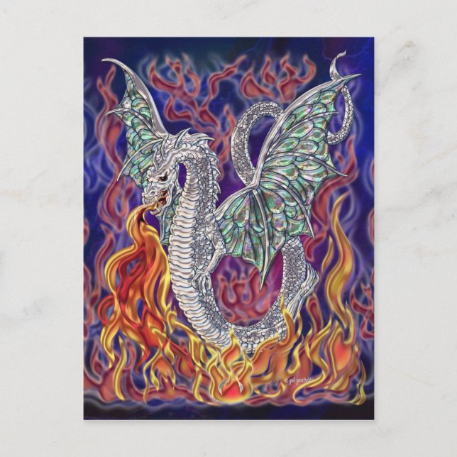 Carte Postale Feu de dragon (Devant)
