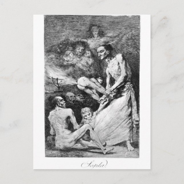 Carte Postale Feu de Francisco Goya (Devant)
