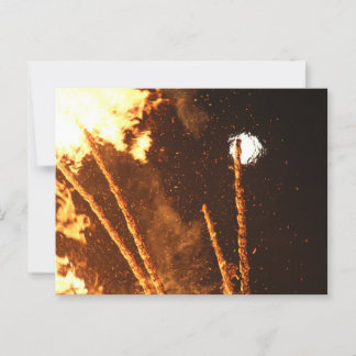 CARTE POSTALE FEU DE SOLEIL DANS LES EMBOUTEILLAGES PRÈS D'OBERN