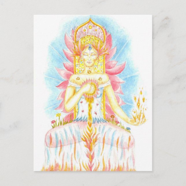 Carte Postale Feu intérieur (Devant)