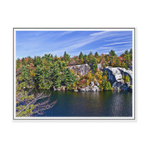 Feuillage d'automne autour du lac Minnewaska