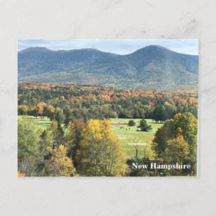 Carte postale "Feuillage d'automne et montagnes"