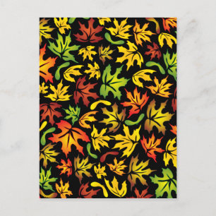 Carte Postale feuille de l'érable d'automne