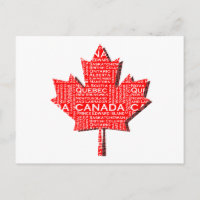 Feuille d'érable canadienne avec texte