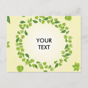 Carte Postale Feuille du printemps