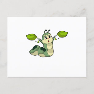 Carte Postale Feuilles Caterpillar
