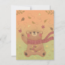 Feuilles d'automne de Teddy Bear