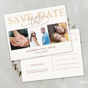 Carte Postale Feuilles d'automne Mariage de automne Photo Enregi
