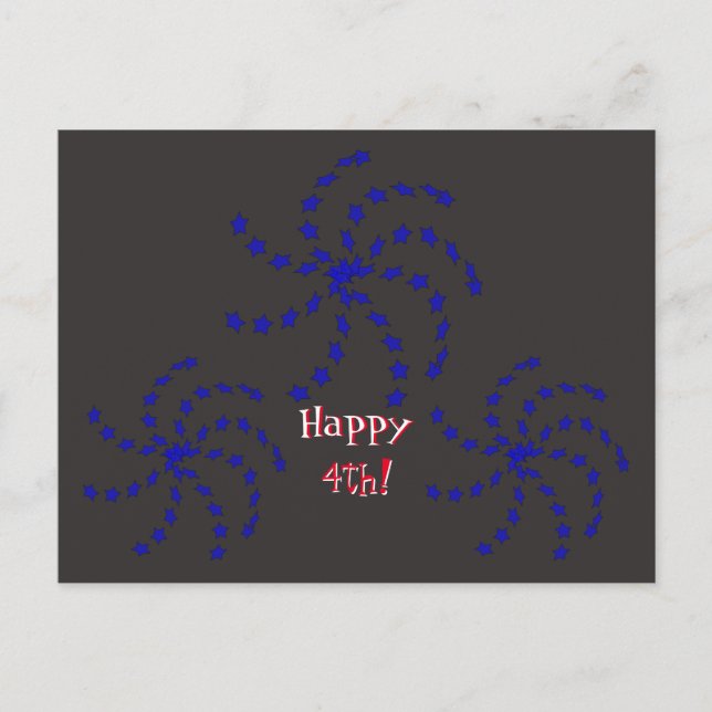Carte postale - Feux d'artifice (Devant)
