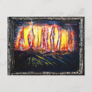 Carte Postale Feux de fourrage