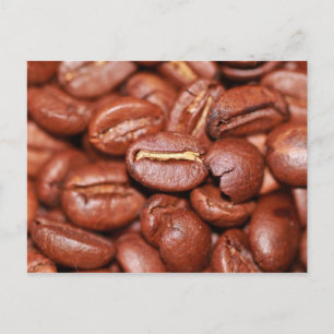 Carte Postale Fèves de café grillées