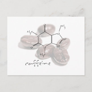 Carte Postale Fèves de caféine