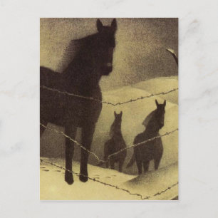 Carte Postale Février par Grant Wood