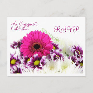 Carte postale Fiançailles/Mariage RSVP