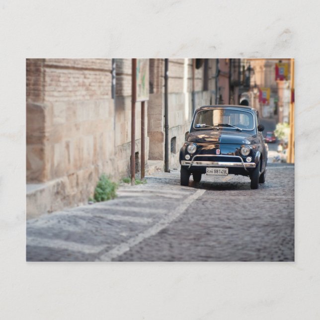 Carte Postale Fiat 500, Cinquecento à Lanciano, Italie (Devant)