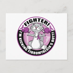 Carte Postale Fibromyalgia Fighter Cat