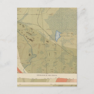 Carte Postale Fiche géologique détaillée XIX