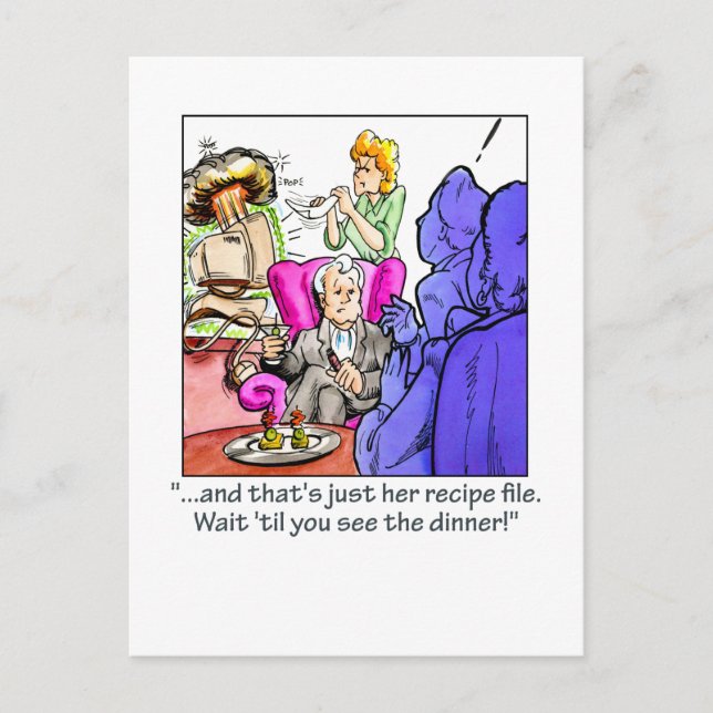 Carte Postale Fichier de recette (Devant)