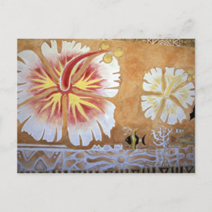 Carte Postale Fidji, art mural.