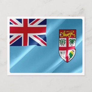 Carte Postale Fidji - Drapeau -