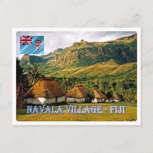 Carte Postale Fidji - Navala Village - (Devant)