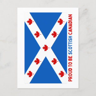 CARTE POSTALE FIER D'ÊTRE CANADIEN ÉCOSSE !