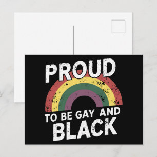 Carte Postale Fier D'Être Gay Et Black Pride Mois 2025