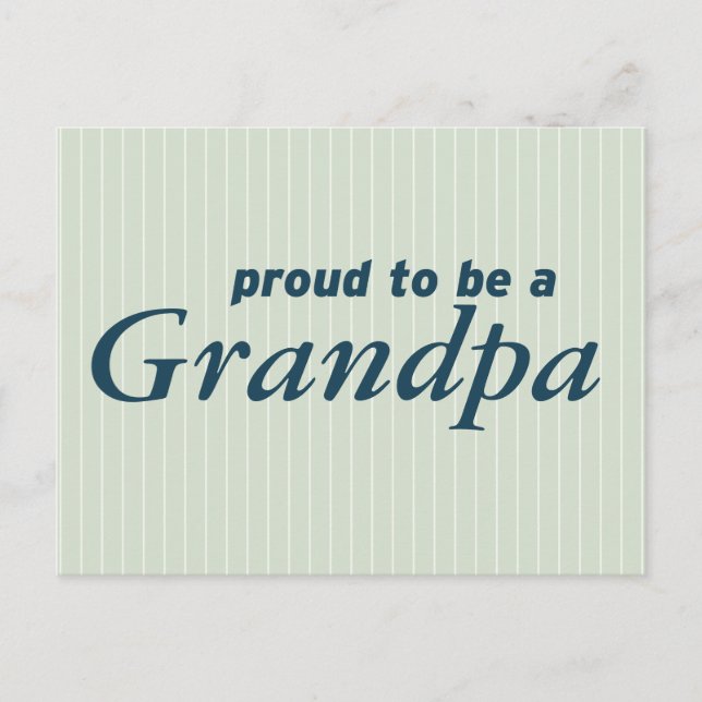 Carte Postale Fier d'être un grand-père ! (Devant)