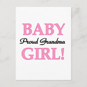 Carte Postale Fier Grand-mère Baby Girl Tshirts et cadeaux
