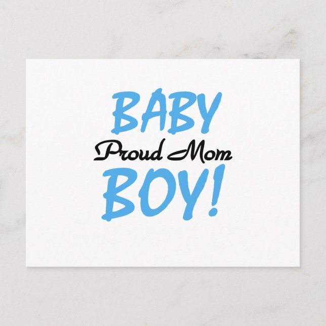 Carte Postale Fier maman Baby Boy Tshirts et cadeaux (Devant)