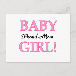 Carte Postale Fier Maman Baby Girl Tshirts et cadeaux